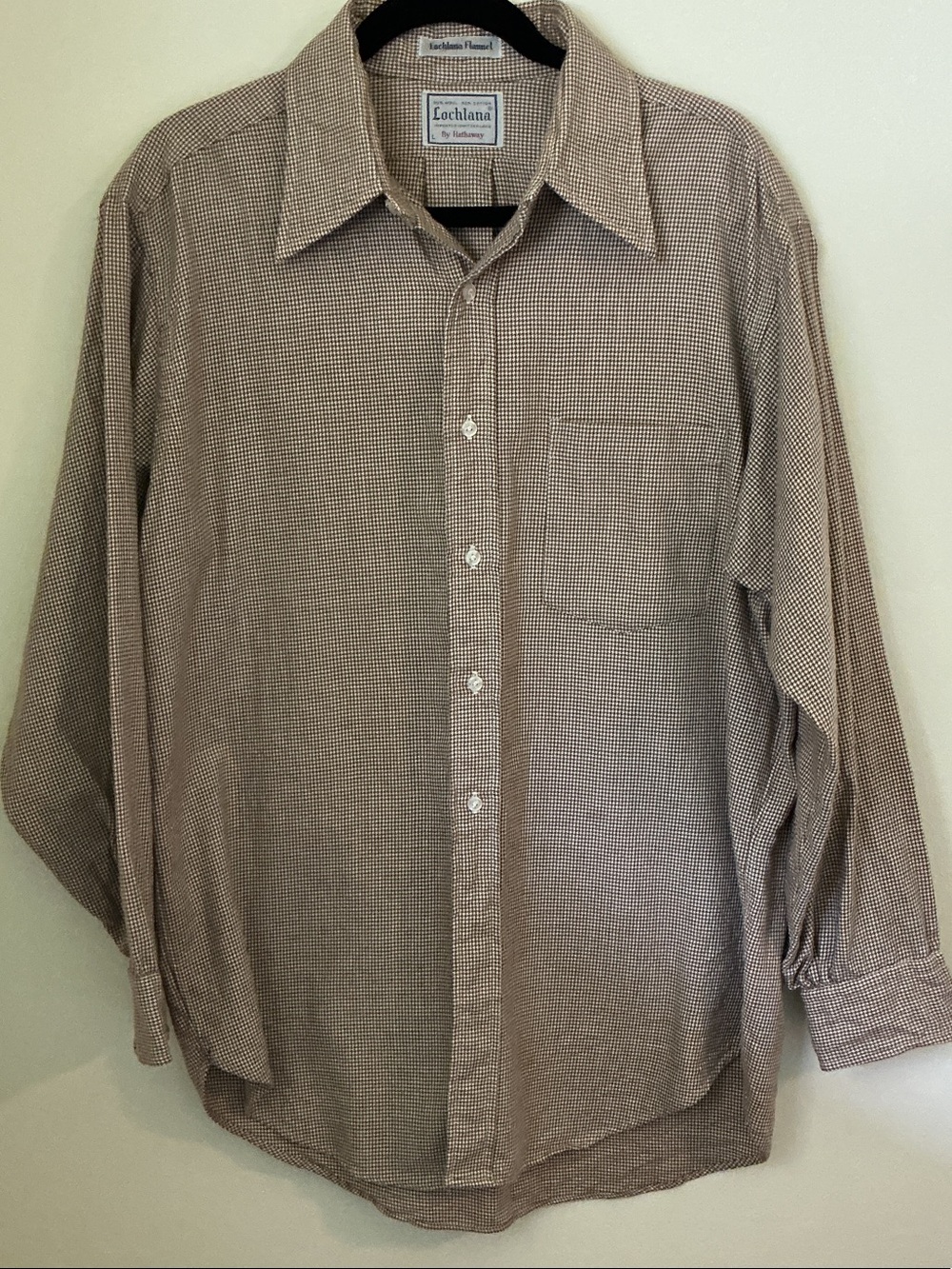 Beige Patterned Dress Shirt
